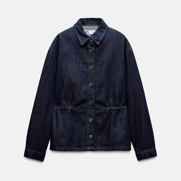 Zara Blue Denim adjustable waist over shirt - Picture 1 of 3